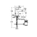 Ideal Standard TESI Bidet Mixer Tap A6589AA