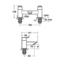Ideal Standard Tesi Bath Filler Tap - Chrome A6590AA
