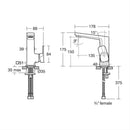 Ideal Standad Retail Tonic Ii Single Lever High Spout Basin Mixer A6333AA