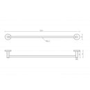 JTP Inox Single Towel Rail - Stainless Steel