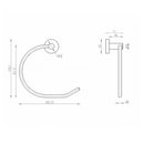 JTP Inox Towel Ring - Stainless Steel
