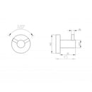 JTP Inox Double Robe Hook - Stainless Steel