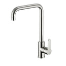 JTP Inox Mono Modern Kitchen Sink Mixer Single Lever Tap Swivel Spout - Stainless Steel