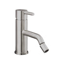 JTP Inox Bidet Mixer Tap with Pop Up Waste - Stainless Steel
