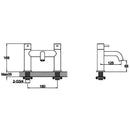 JTP Inox Deck Mounted Bath Filler Tap - Stainless Steel