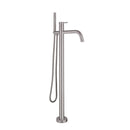 JTP Inox Freestanding Bath Shower Mixer Tap with Kit - Stainless Steel