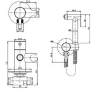 JTP Inox Single Lever Douche Set - Stainless Steel