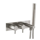 JTP Inox 2 Outlet Thermostatic Concealed Shower Valve with Hose Attachment - Stainless Steel