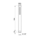JTP Inox Shower Handle - Stainless Steel