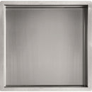 JTP Square Wall Mounted Shower Niche - 300mm Wide - Stainless Steel