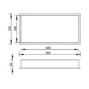 JTP Rectangular Wall Mounted Shower Niche - 600mm Wide - Stainless Steel