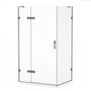 Roman Liberty Side Panel For Corner Fitting, Outward Opening - 8mm Glass - 1000mm Wide - Nickel K1R1013N