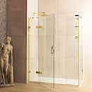 Roman Liberty Side Panel For Corner Fitting - 8mm Glass - 900mm Wide - Brushed Brass KHR913BR