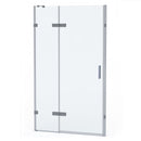 Roman Liberty Hinged Inline Panel For Alcove - 8mm Glass - 1200mm Wide - Nickel KL2H1213N