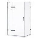 Roman Liberty Hinged Inline Panel For Corner Fitting - 8mm Glass - 1200mm Wide - Brushed Brass KL2HR1213BR