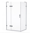 Roman Liberty Hinged Inline Panel For Corner Fitting - 8mm Glass - 1200mm Wide - Nickel KL2HR1213N