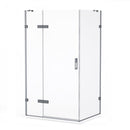 Roman Liberty Hinged Inline Panel For Corner Fitting - 8mm Glass - 1000mm Wide - Polished Nickel KL2HR1013PN