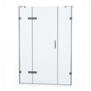 Roman Liberty Inline Panel For Alcove Fitting - 8mm Glass - 1600mm Wide - Black KLH1613B