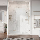 Roman Liberty Inline Panel For Alcove Fitting - 8mm Glass - 1400mm Wide - Chrome KLH1413S