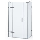 Roman Liberty Inline Panel For Corner Fitting - 8mm Glass - 1600mm Wide - Nickel KLHR1613N