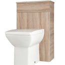 Kore Modern Floor WC Unit Sonoma Oak For Back To Wall Toilet KOR500WC-O