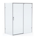 Roman Liberty 8 Recessed Sliding Shower Door For Corner - 8mm Glass - 1400mm Wide - Left Handed - Chrome KT1D14LCS