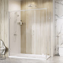Roman Liberty 8 Recessed Sliding Shower Door For Corner - 8mm Glass - 1700mm Wide - Right Handed - Nickel KT1D17RCN