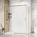 Roman Liberty 8 Side Panel For Corner Fitting - 8mm Glass - 800mm Wide - Brushed Brass KTR1C8BR