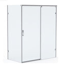 Roman Liberty 8 Side Panel For Corner Fitting - 8mm Glass - 800mm Wide - Matt Black KTR1C8B
