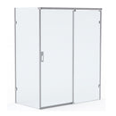 Roman Liberty 8 Side Panel For Corner Fitting - 8mm Glass - 900mm Wide - Brushed Nickel KTR1C9N