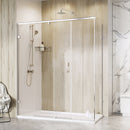 Roman Liberty 8 Side Panel For Corner Fitting - 8mm Glass - 800mm Wide - Polished Nickel KTR1C8PN