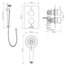 Aqualisa AQ Concealed Thermostatic Mixer with Single Outlet – Chrome AQRNDCV1