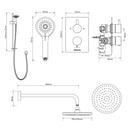 Aqualisa AQ Concealed Thermostatic Mixer with Single Outlet – Chrome AQRNDCV1