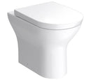Modern Back To Wall Project Round Wash Down Toilet Pan With Soft Close Seat POT873PR + POT870PR