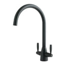 JTP Blink Modern Kitchen Sink Mixer Tap With Swivel Spout - Matt Black