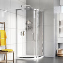 Roman Innov8 1 Door Quadrant Shower Enclosure - 8mm Glass - 900x900mm - Chrome N2SQ913S