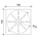 JTP Brass Grating - Chrome