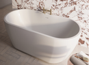 Scudo Onyx Oval Shape 1655x745mm Freestanding Bath Double Ended Gloss White BATH-DE1655