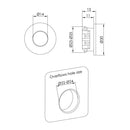JTP Just Taps Plus Vos Overflow Cover For Pace Basin - Brushed Brass