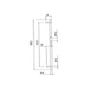 JTP Techno Slide Rail with Pulse Multi Function Shower Handle and Shower Hose - Chrome