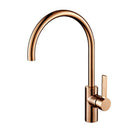 JTP Vos Modern Kitchen Sink Mixer Tap Spout Single Lever - Rose Gold