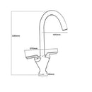 JTP Reach Kitchen Sink Mixer Tap With Swivel Spout - Chrome