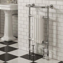 Reina Alicia Horizontal Traditional Heated Towel Rail - 960mm x 495mm - White