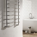 Reina Aliano Vertical Designer Heated Towel Rail - 1000x500mm - Chrome RND-ALN5100