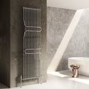 Reina Aletta Vertical Designer Towel Radiator - 1800x500mm - Chrome RND-ALT180050C