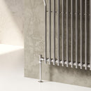 Reina Aletta Vertical Designer Towel Radiator - 1800x500mm - Chrome RND-ALT180050C