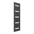 Reina Ancora Vertical Designer Radiator - 1800mm x 490mm - Anthracite RND-AN418A