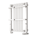 Reina Ashen Designer Towel Radiator - 700x490mm - White RND-ASH070049W