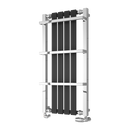 Reina Ashen Designer Towel Radiator - 1000x490mm - Black RND-ASH100049K