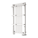 Reina Ashen Designer Towel Radiator - 1000x490mm - White RND-ASH100049W